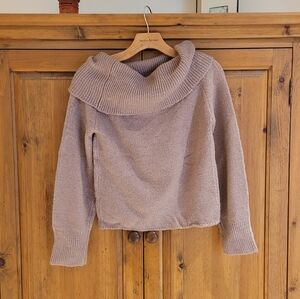 Mauve Cowl Neck Sweater